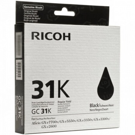 Ricoh Ricoh Black Ink Cartridge, 1,920 Yield 405688